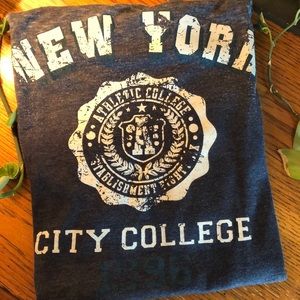Vintage New York City College Baseball Tee